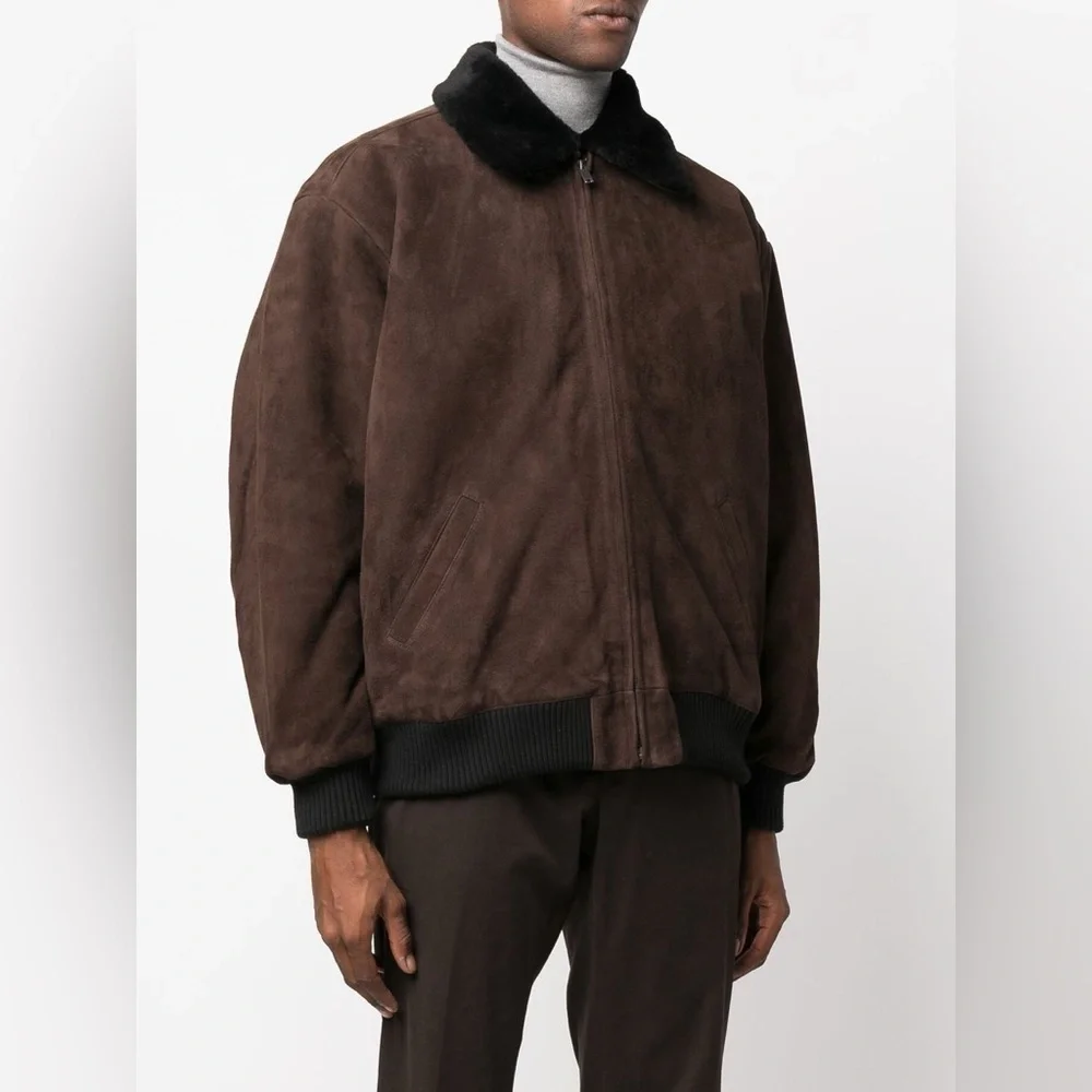 Levi's: Made & Crafted Suede Bomber Jacket